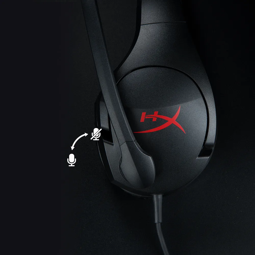 HyperX Cloud Stinger - spelh&ouml;rlurar, svart/r&ouml;d