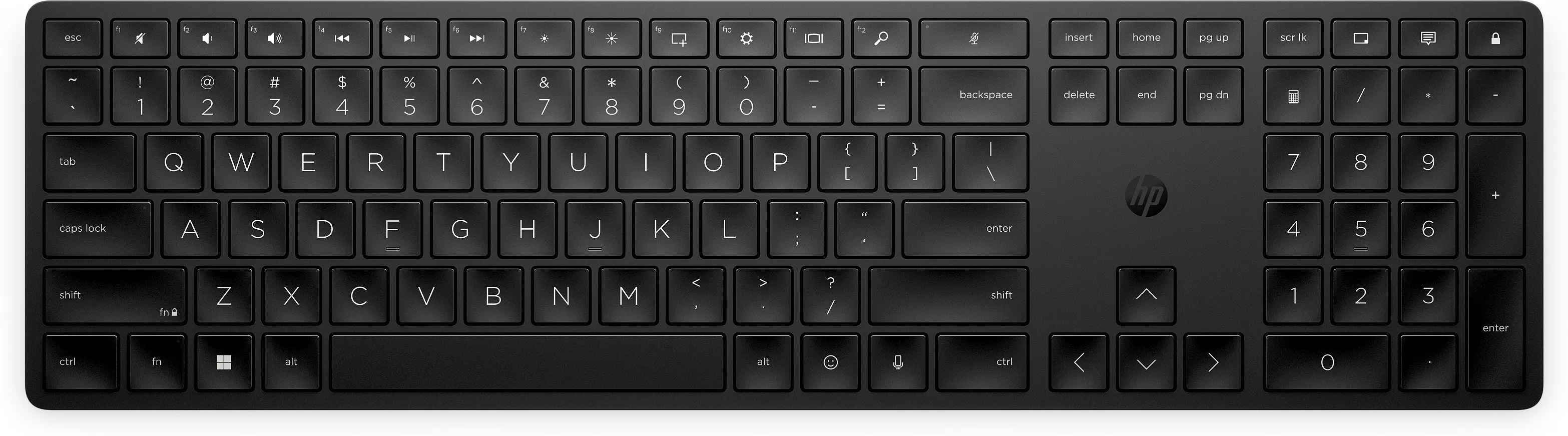 HP 450 Wireless Keyboard, Black - Nordic (Consumer)