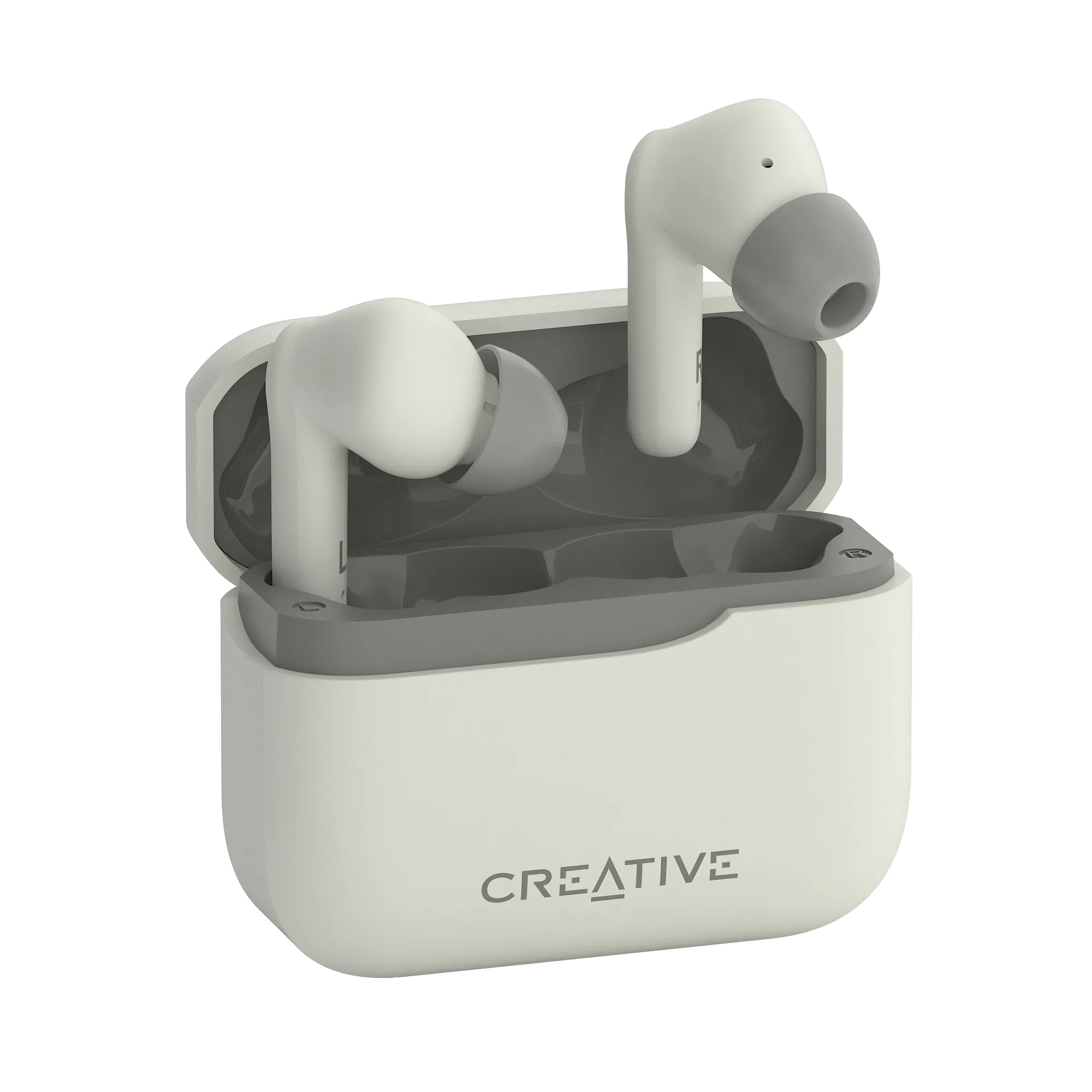 Creative Zen Air Plus Wireless Earbuds, Cream