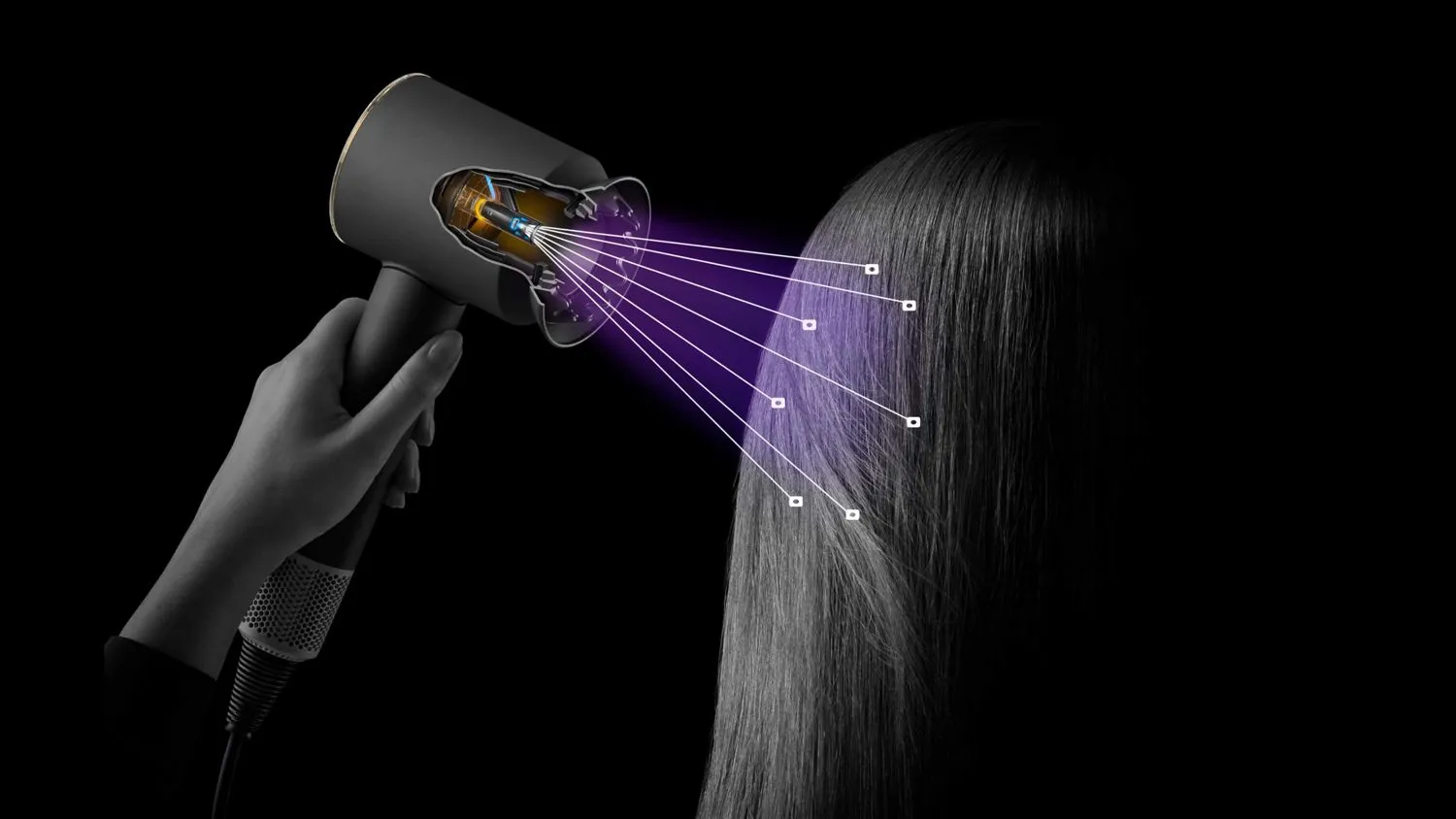 Dyson Supersonic -hiustenkuivaaja, Punainen, Kulta