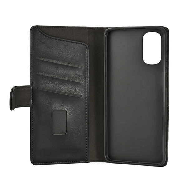 GEAR Wallet, Moto E32 - pl&aring;nboksfodral, Svart