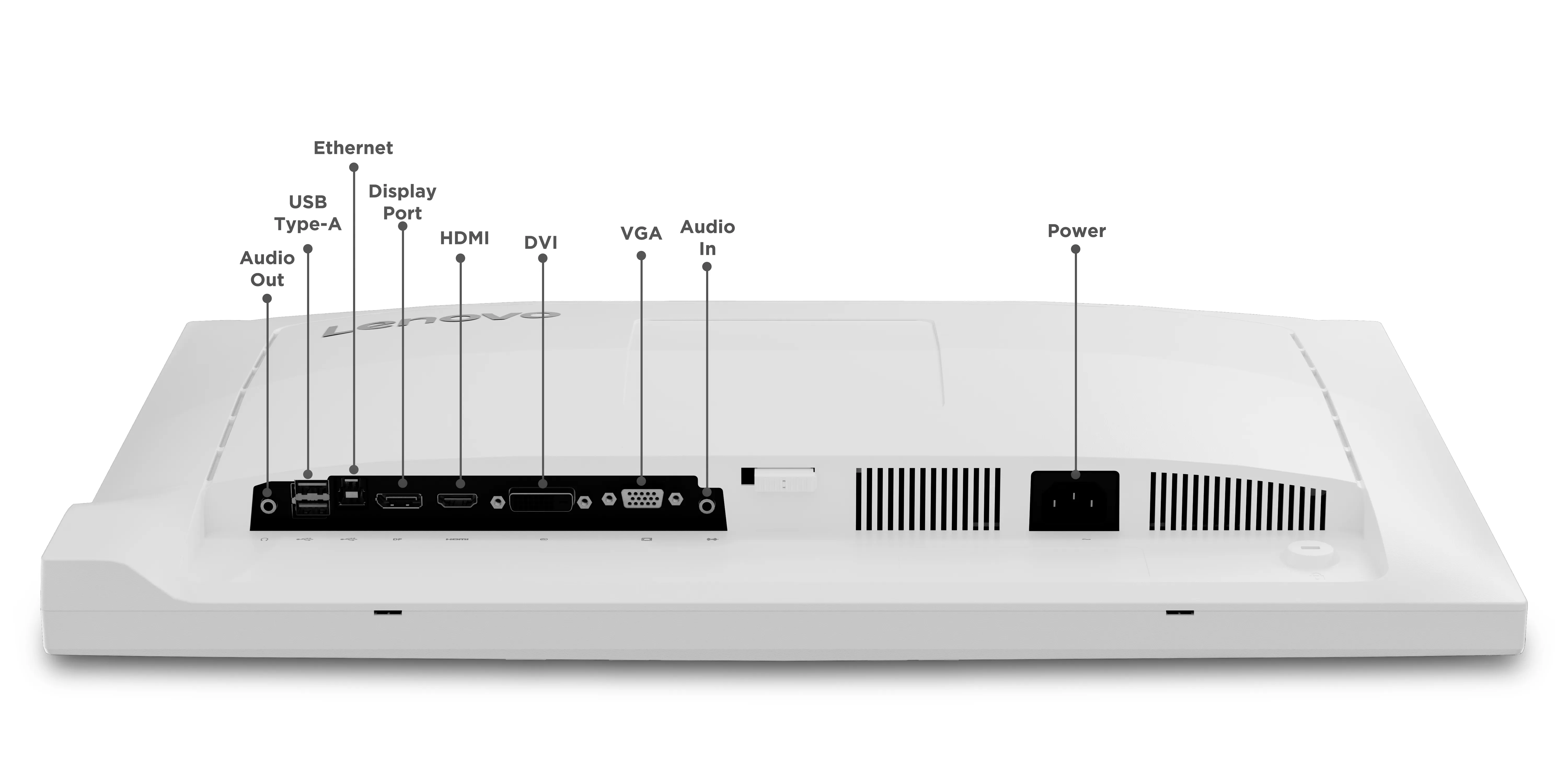 Lenovo C24d-20 24&quot; 1920x1200, IPS -n&auml;ytt&ouml;, USB hub