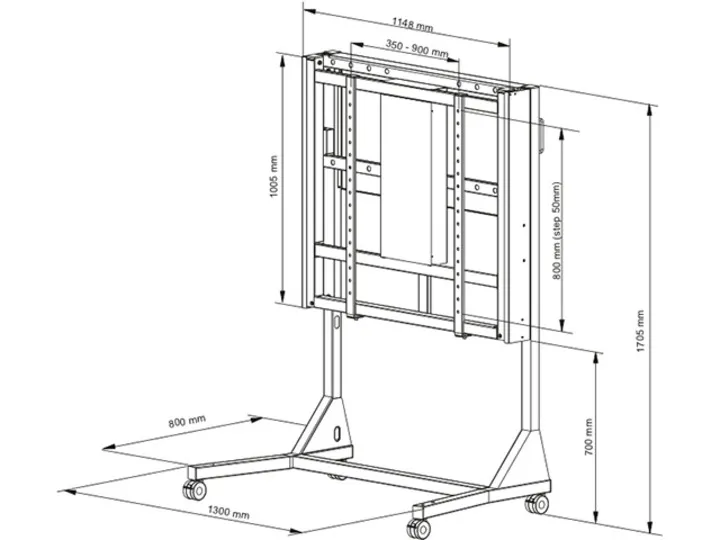 MULTIBRACKETS Motorized Floorstand 80 kg HD