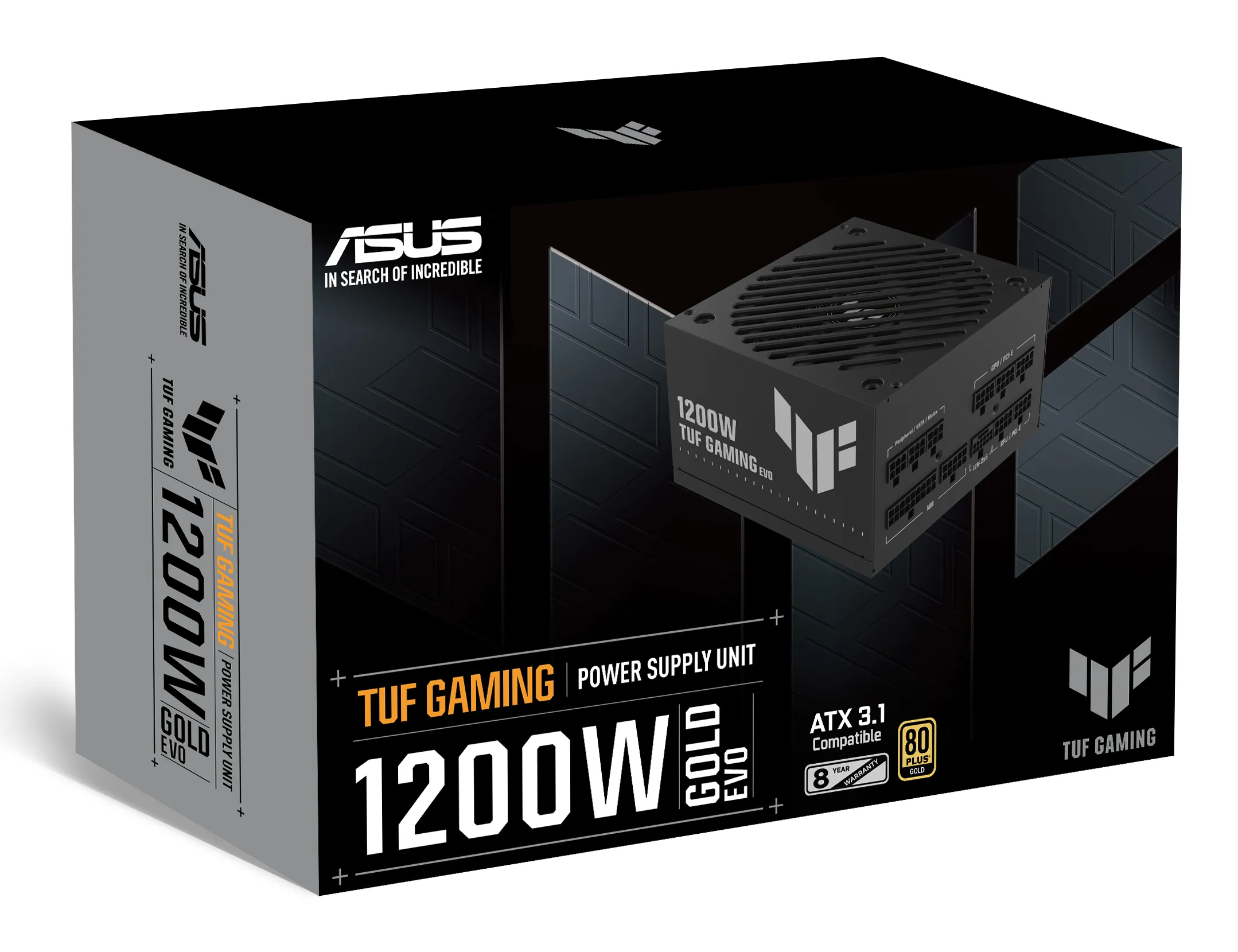 ASUS TUF Gaming 1200G EVO 1200W - PSU, 80 Plus Gold