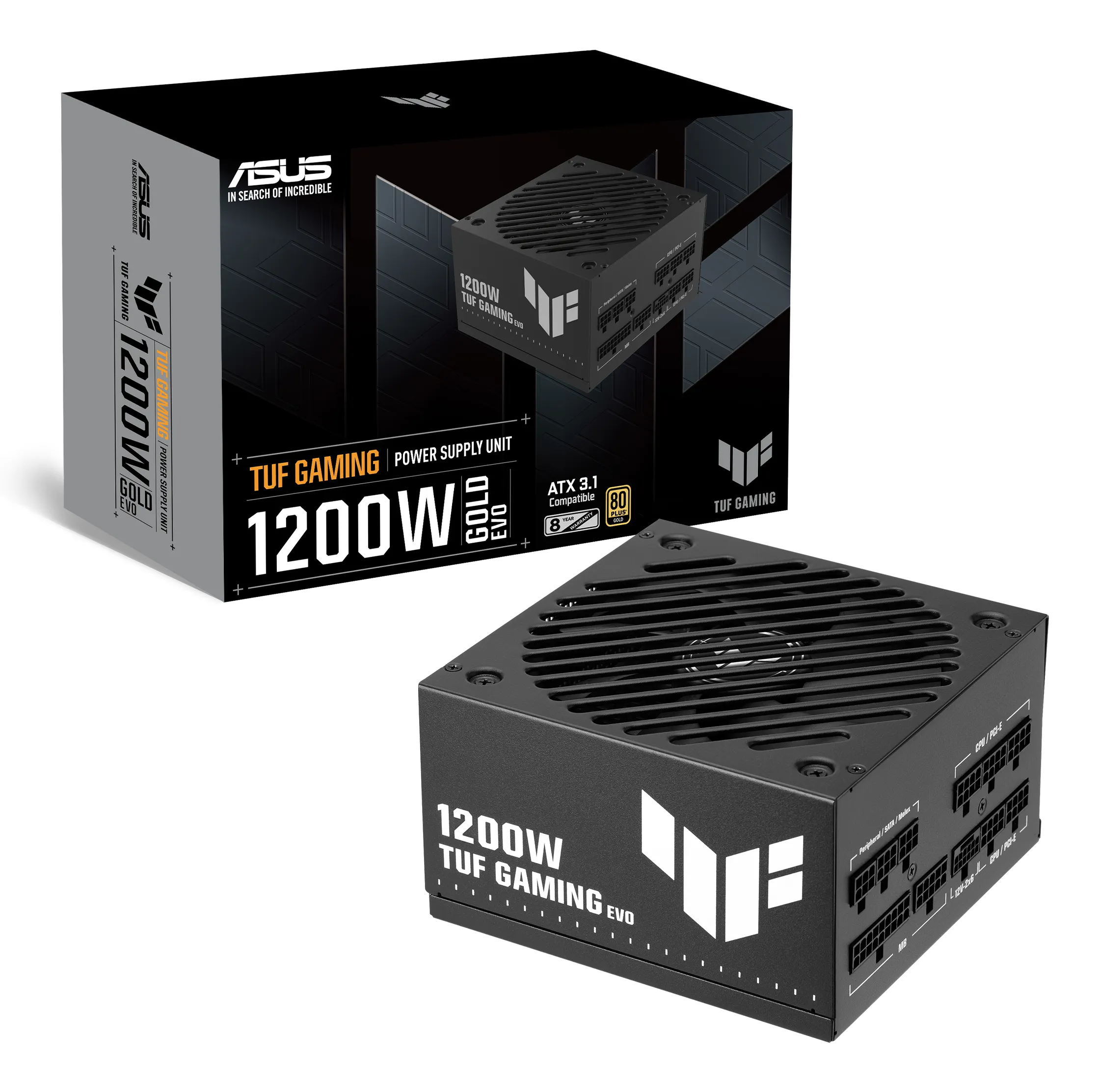 ASUS TUF Gaming 1200G EVO 1200W - PSU, 80 Plus Gold