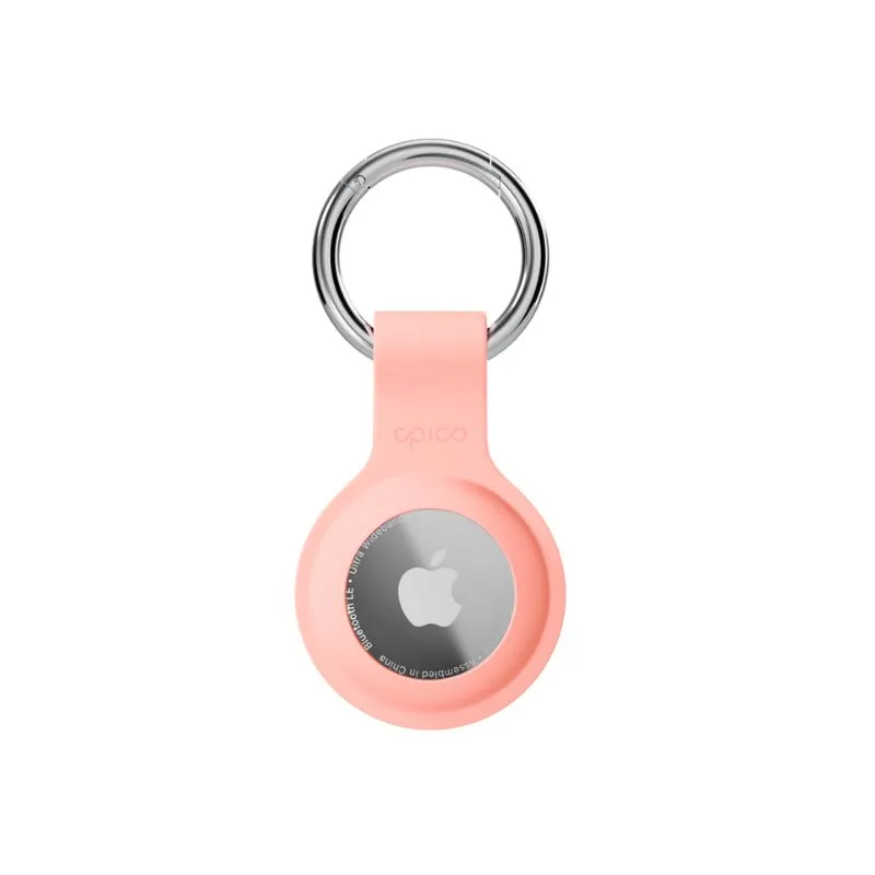 Epico Silicone Full Back Case | AirTag | Pink | Robust Metal Ring