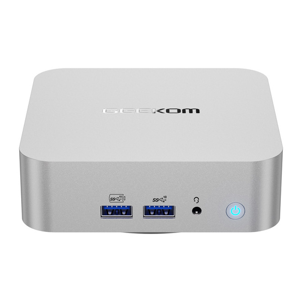GEEKOM A8 AMD Ryzen 7 8845HS, 16 Gt, 1 Tt, Win 11 Pro -minitietokone, hopea