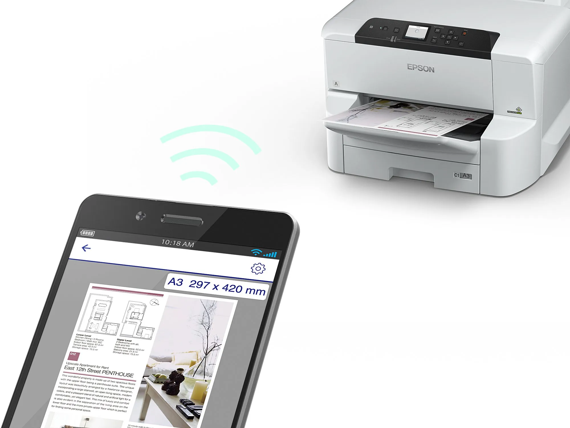 Epson WorkForce Pro WF-C8190DTW Duplex, A3 - colour Inkjet printer