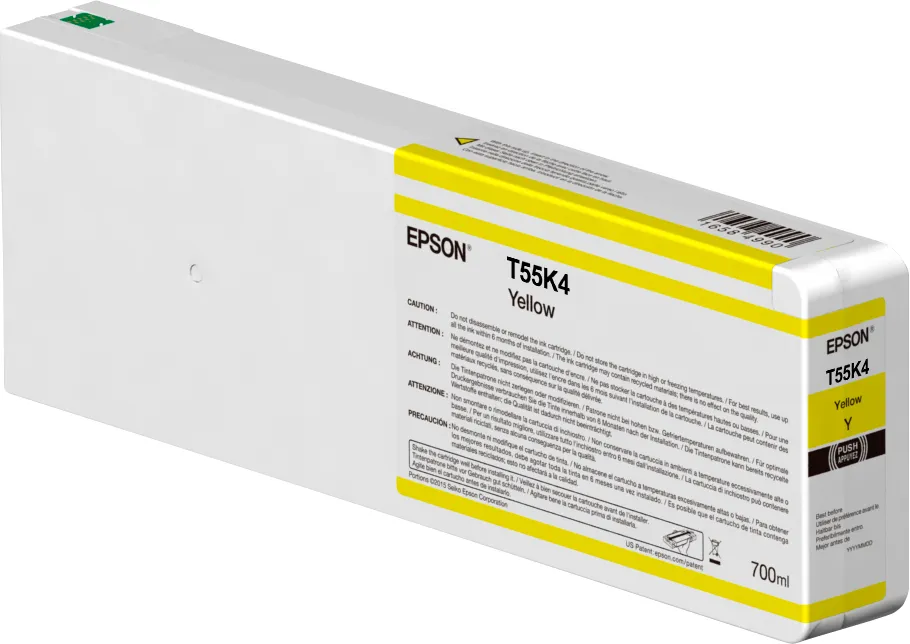 Epson T55K400 -mustekasetti, 700 ml, keltainen