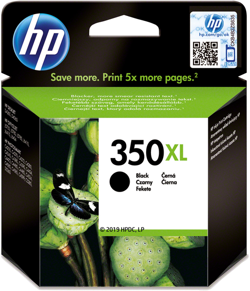 HP 350XL ink black Vivera OfficeJet J5780 J5785 (ML)