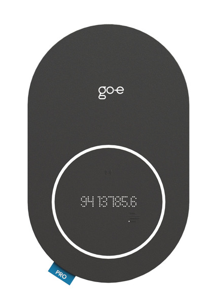 GO-E Charger PRO 11 kW 3-phase Wall-mounted Electric Vehicle Charging Station with 6 meter Type 2 Cable, RFID and IP66 - Black
