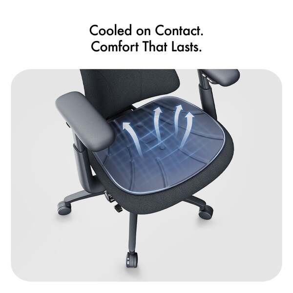 LiberNovo Cooling Seat Pad - Midnight Black