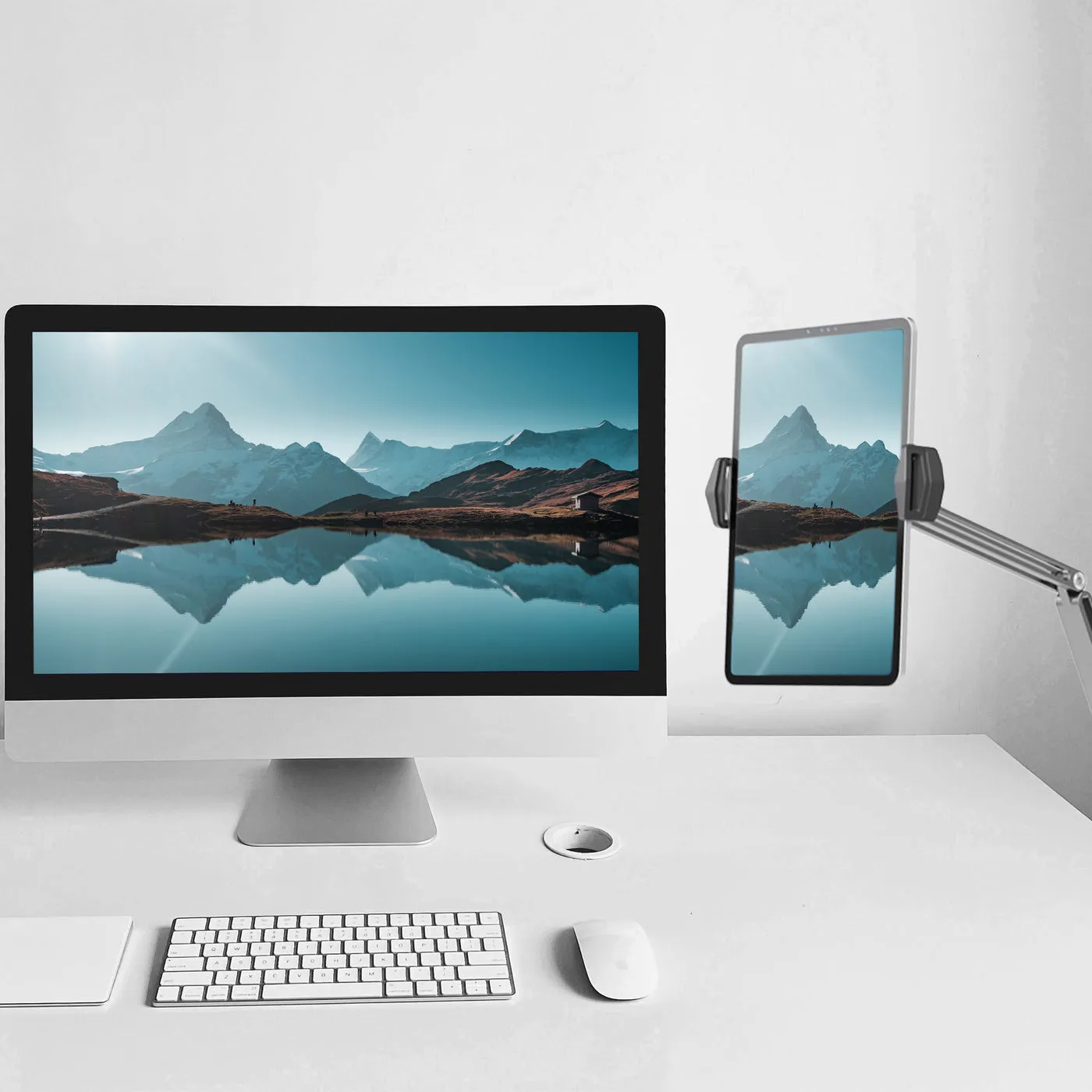 DESIRE2 Flex Arm Tablet Mount for 12.9" Silver