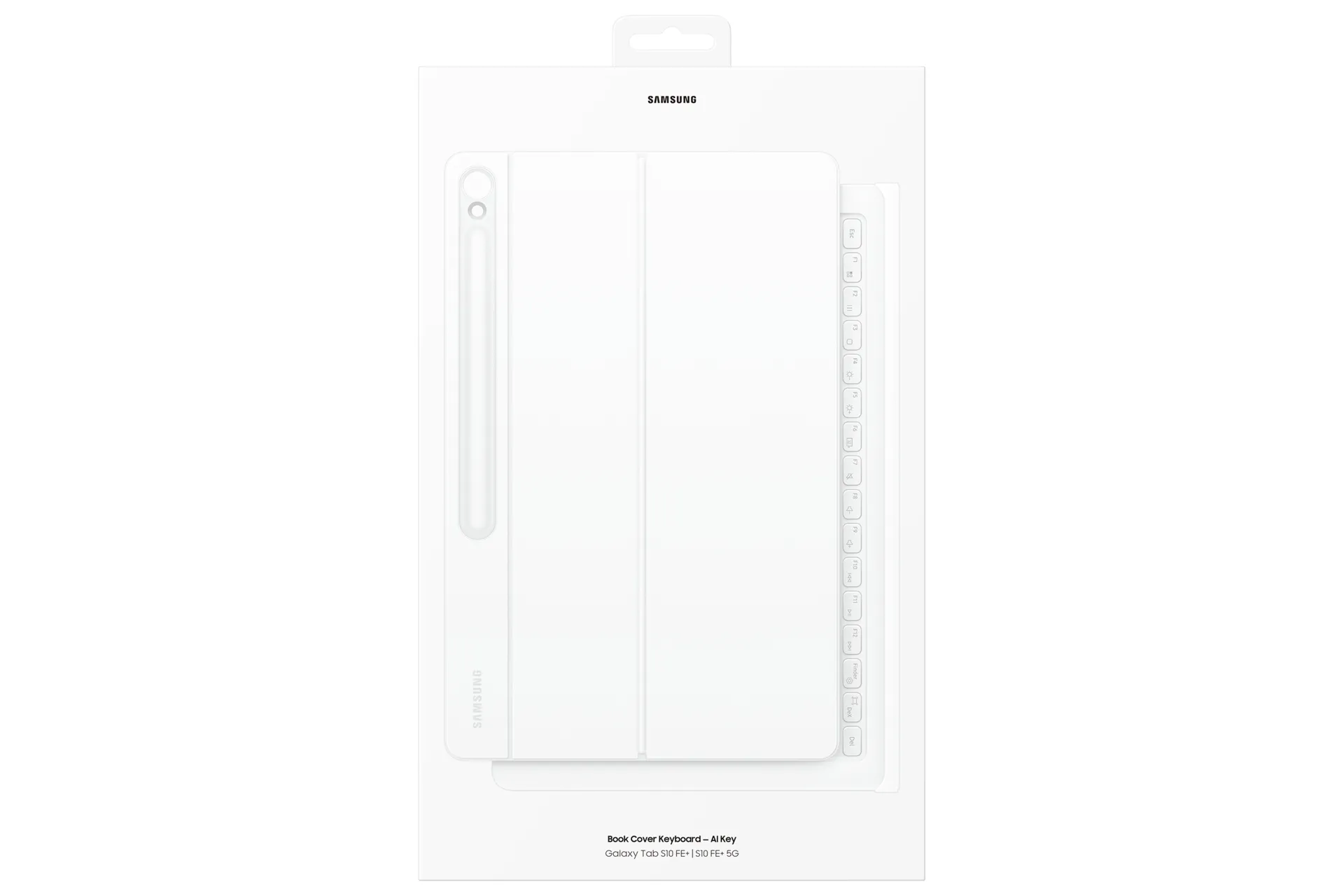 Samsung S10 FE+ Book Cover Keyboard AI Key - fodral, Vit