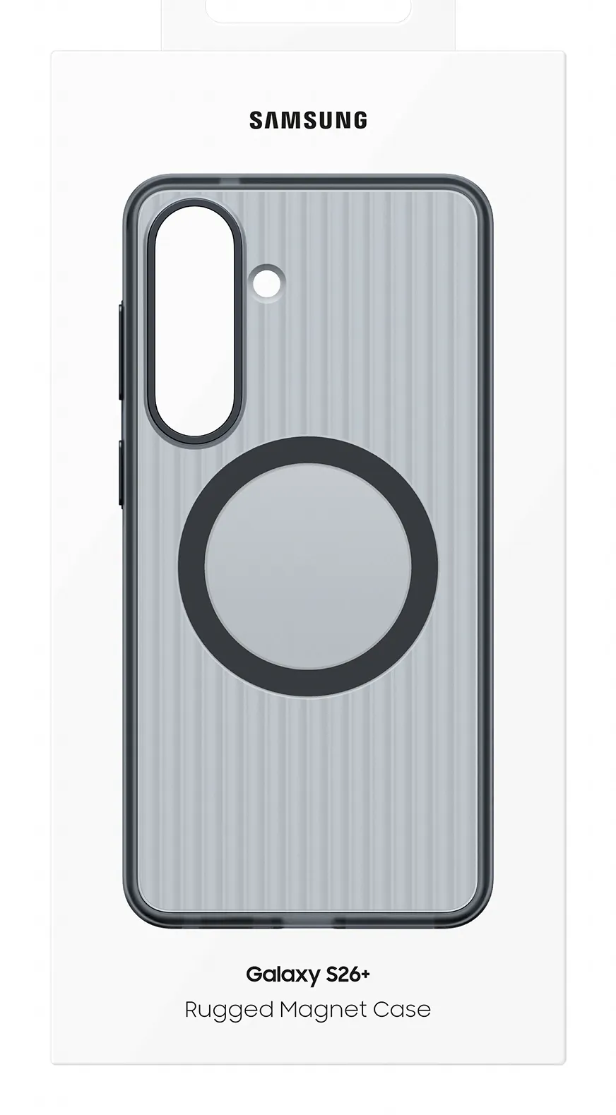 Samsung Galaxy S26+ Rugged Magnet Case -suojakuori, Musta