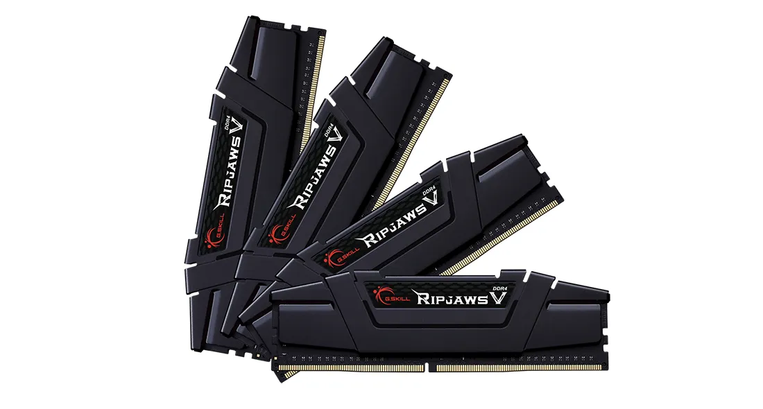 G.Skill Ripjaws V 128GB (4 x 32GB) DDR4 4000 MHz, CL18 - memory, Black