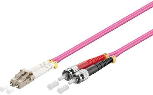MicroConnect OM4 LSZH LC-ST 10m Fiber Optic Cable, Violet