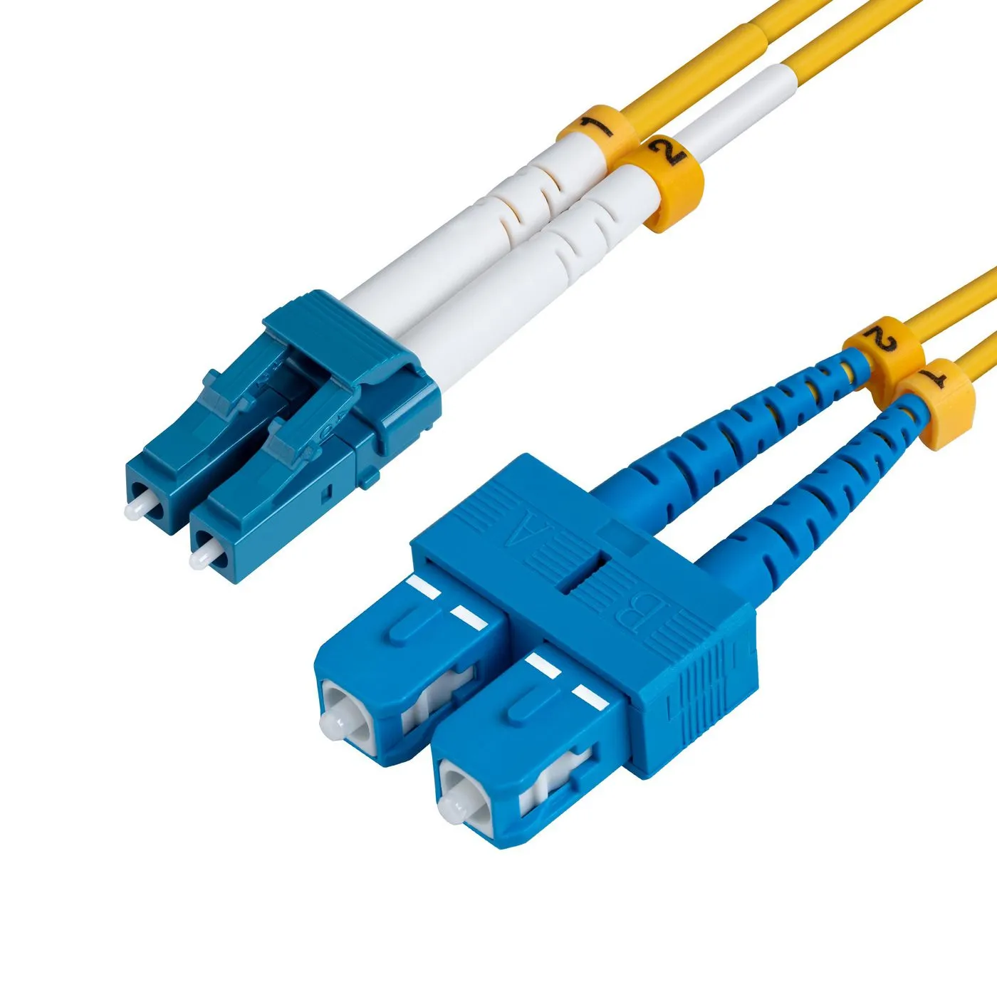 MicroConnect OS2 LSZH LC-SC 2m fiberkabel, gul