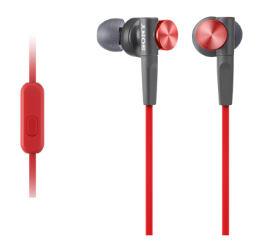 Sony MDR-XB50AP - in-ear headphones, Red