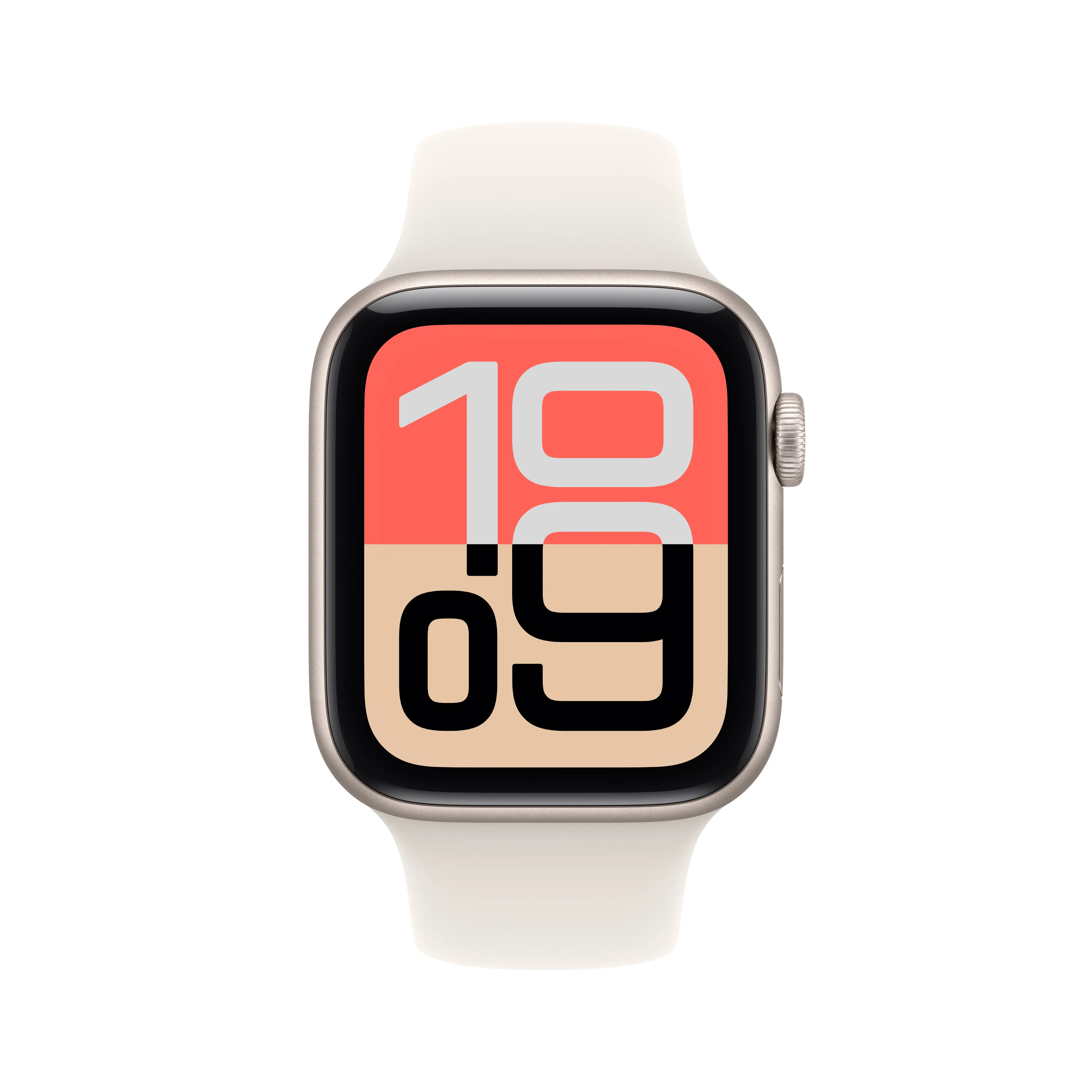 Apple Watch SE 3 (GPS) 44mm Starlight Aluminium Case with Sport Band, M/L
