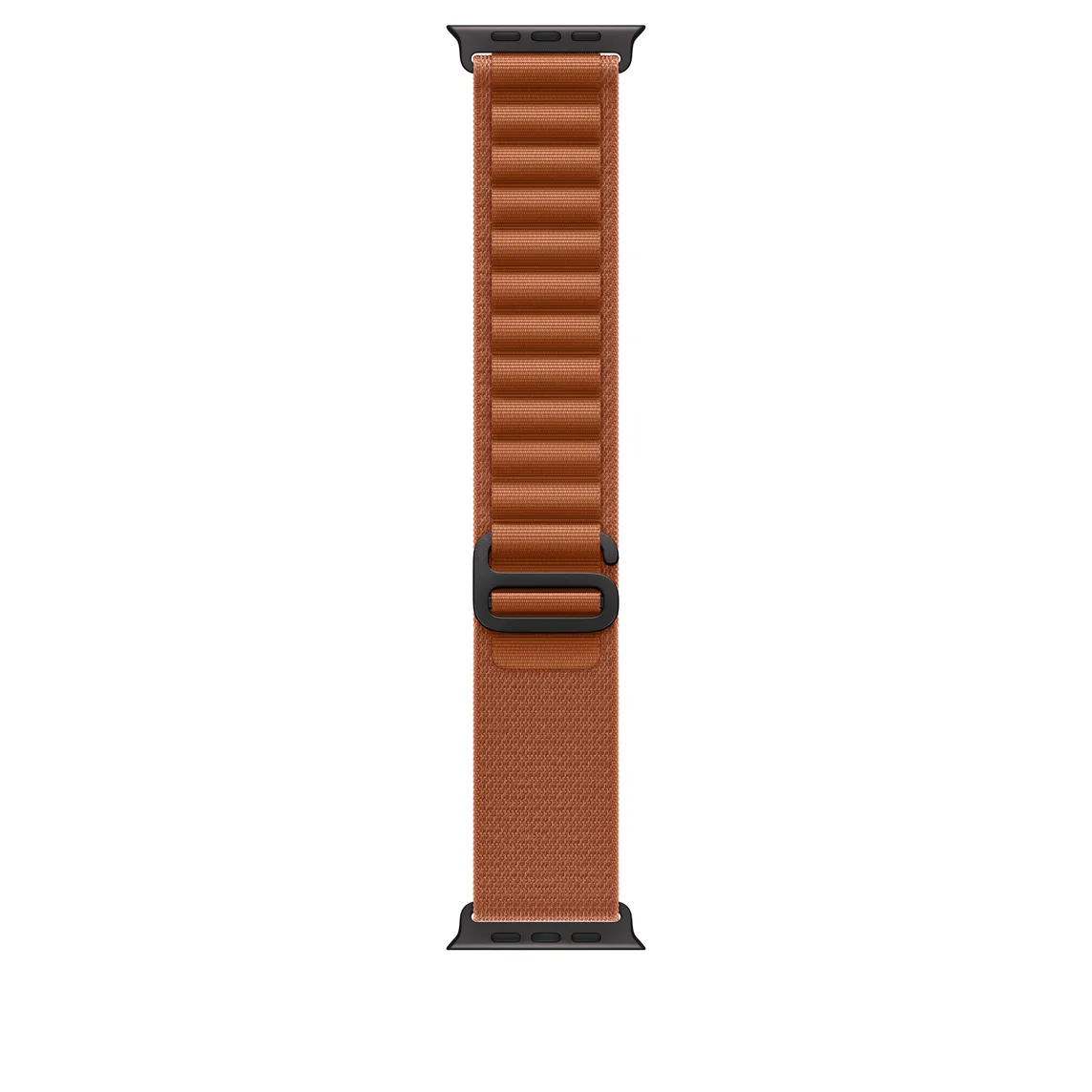 Apple Watch 49 mm Alpine Loop, Terracotta, Small, Black Titanium Finish