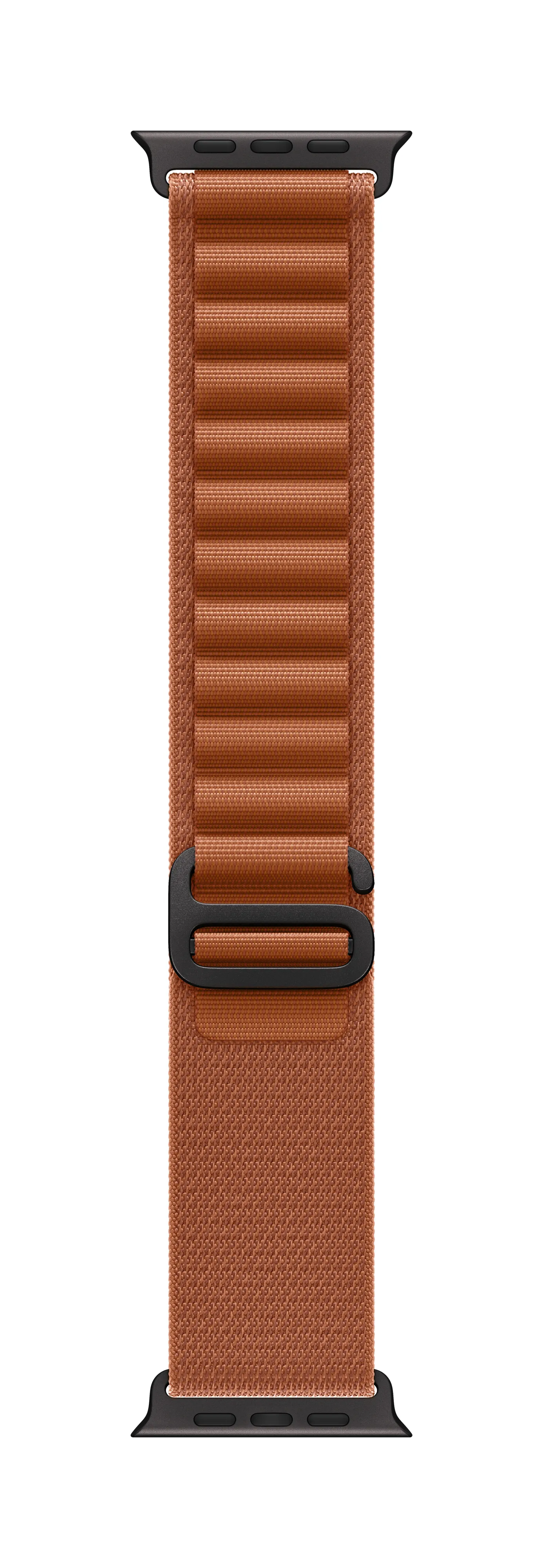 Apple Watch 49 mm Alpine Loop, Terracotta, Small, Black Titanium Finish