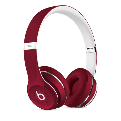 Beats Solo2 On-Ear Headphones, Luxe Edition - Red