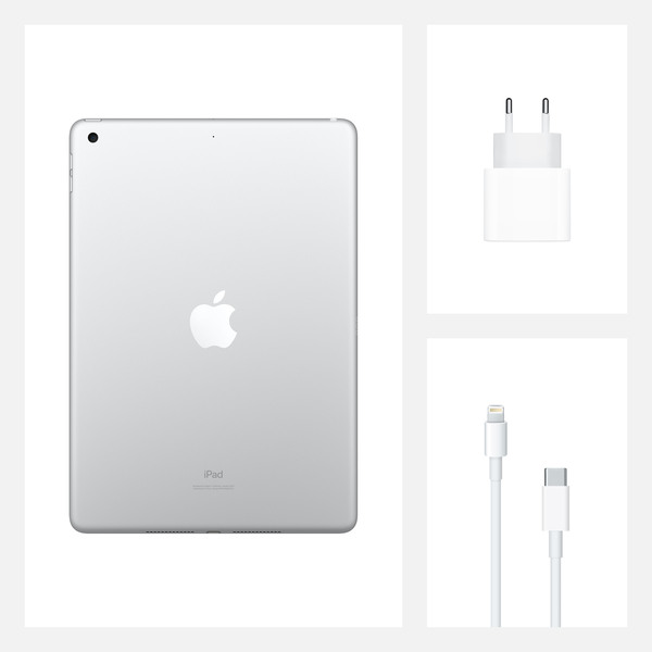 Apple iPad 10,2&quot; 128 GB Wi-Fi, Silver (2020)