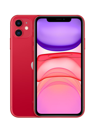 Kunnostettu iPhone 11 256 Gt, (PRODUCT)RED (Tyydytt&auml;v&auml; kunto)