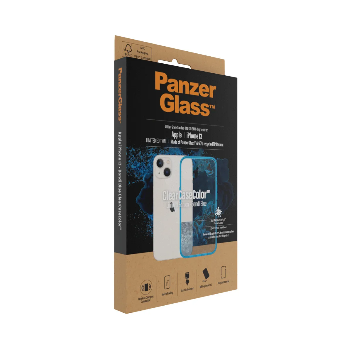 PanzerGlass ClearCase, iPhone 13 - Case, Bondi Blue