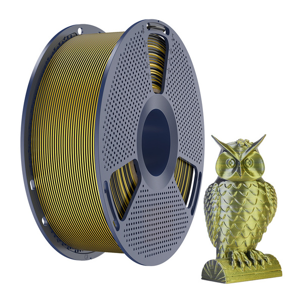 SUNLU PLA+, Silk, 1.75 mm, 1 kg 3D Printer Filament, Black/Gold