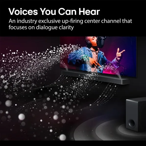 LG S90TY, 5.1.3 Dolby Atmos Soundbar system, with wireless subwoofer, Black