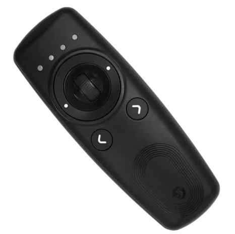 Shelly BLU Remote Control ZB -Bluetooth / Zigbee -kaukos&auml;&auml;din Shellyjen ja BTHome -laitteiden hallintaan, musta