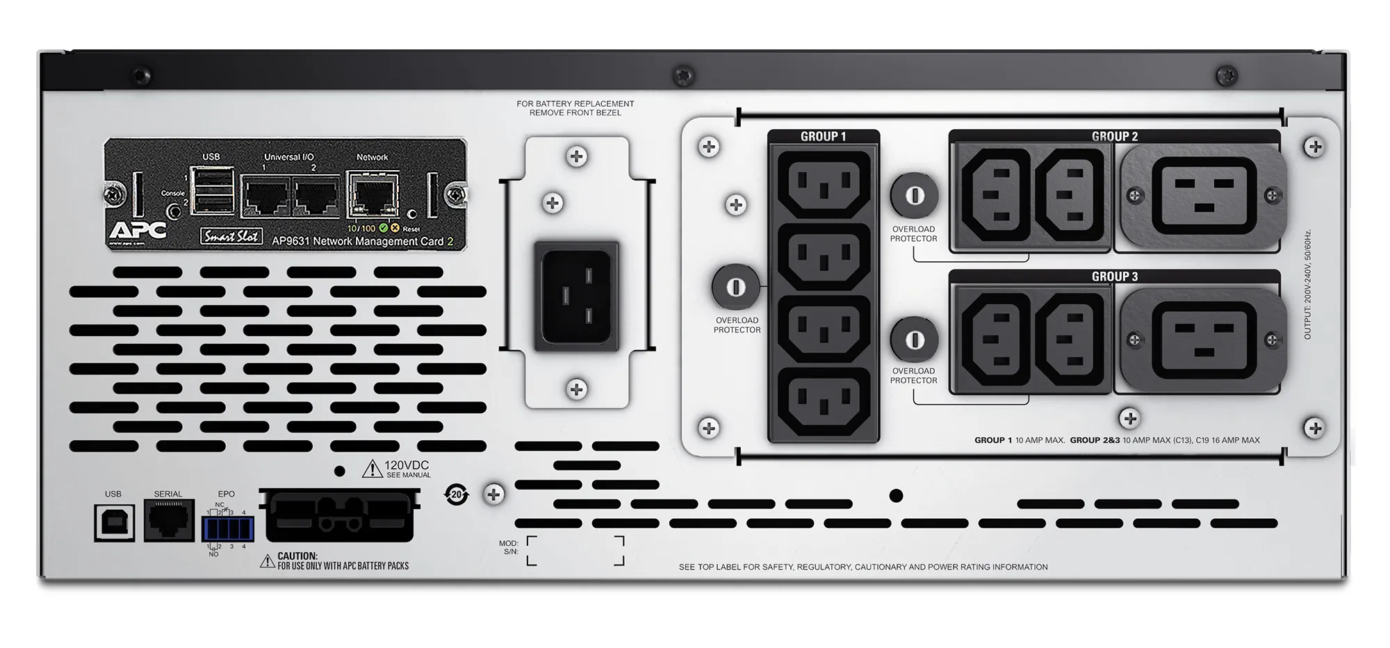 APC Smart-UPS X 3000 VA / 2700 W 6 min (18 min @50 %) 230 V Line-InterActive Tower/4U 19&quot; Rackmount (syvyys 483.00 mm) Extended RUntime UPS. L&auml;ht&ouml;liitynn&auml;t 8 x