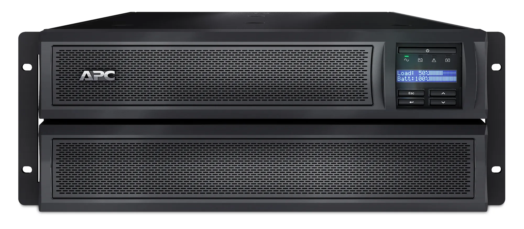 APC Smart-UPS X 3000 VA / 2700 W 6 min (18 min @50 %) 230 V Line-InterActive Tower/4U 19&quot; Rackmount (syvyys 483.00 mm) Extended RUntime UPS. L&auml;ht&ouml;liitynn&auml;t 8 x