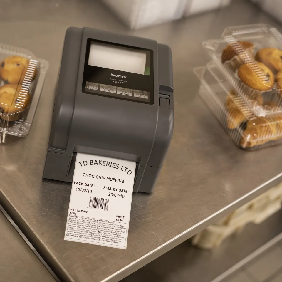 4-tums termotransferskrivare 300 DPI, USB, Seriell, LAN, USB-host, 127 mm/s