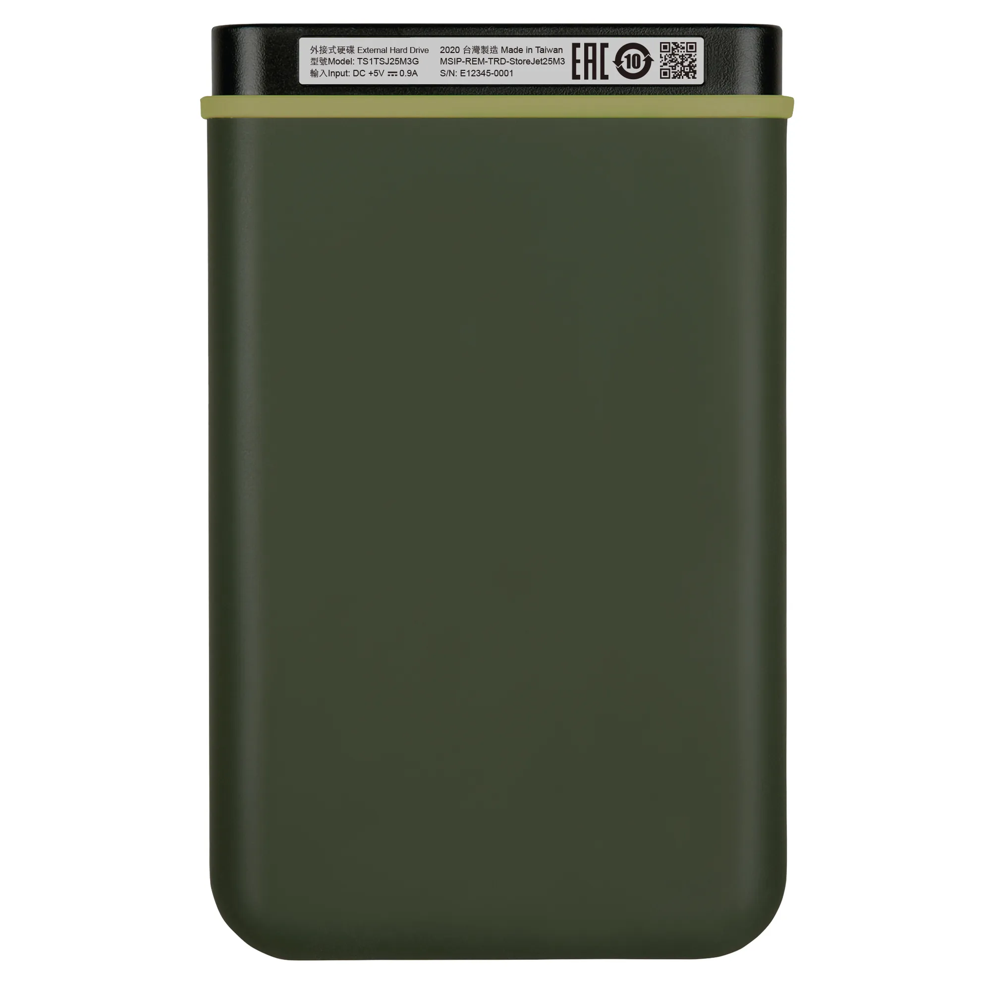 Transcend StoreJet 25M3 1TB - external, olive green