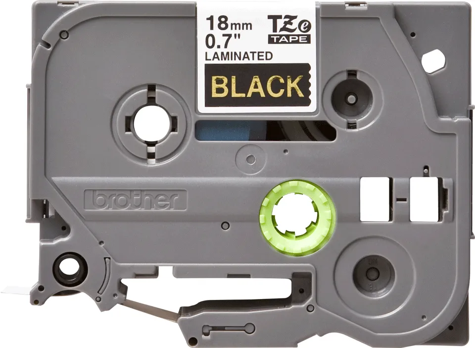BROTHER TZE344 tape gold/black 18mm  8m