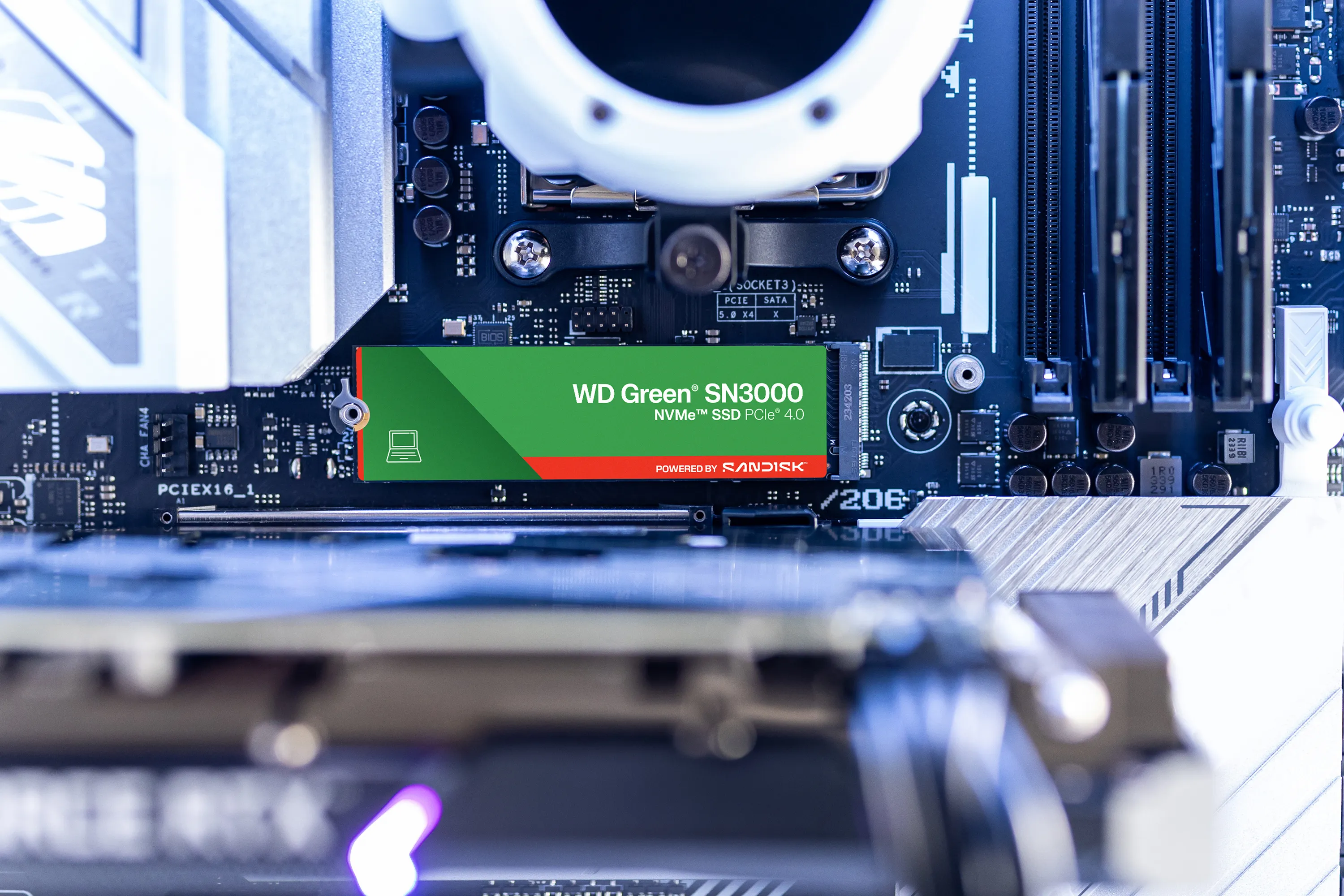 WD Green SN3000 2 Tt M.2 PCIe 4.0 NVMe -SSD-levy