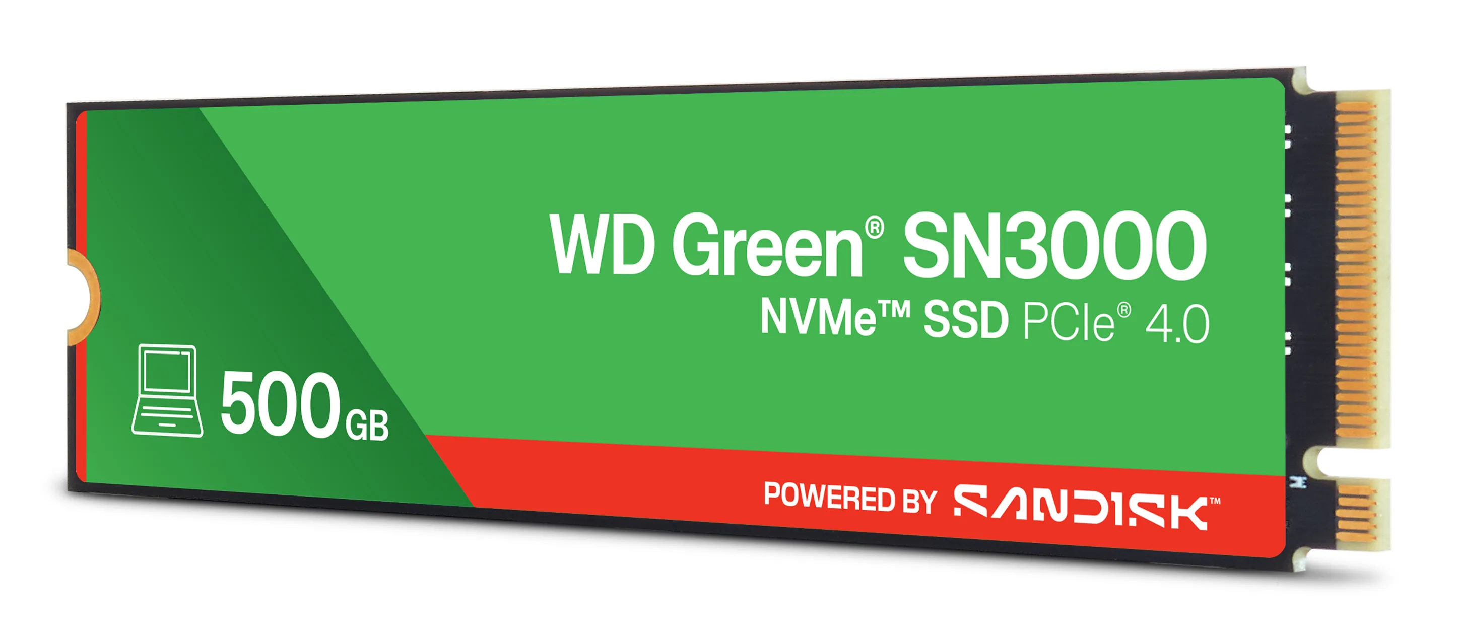 WD Green SN3000 500 GB M.2 PCIe 4.0 NVMe SSD