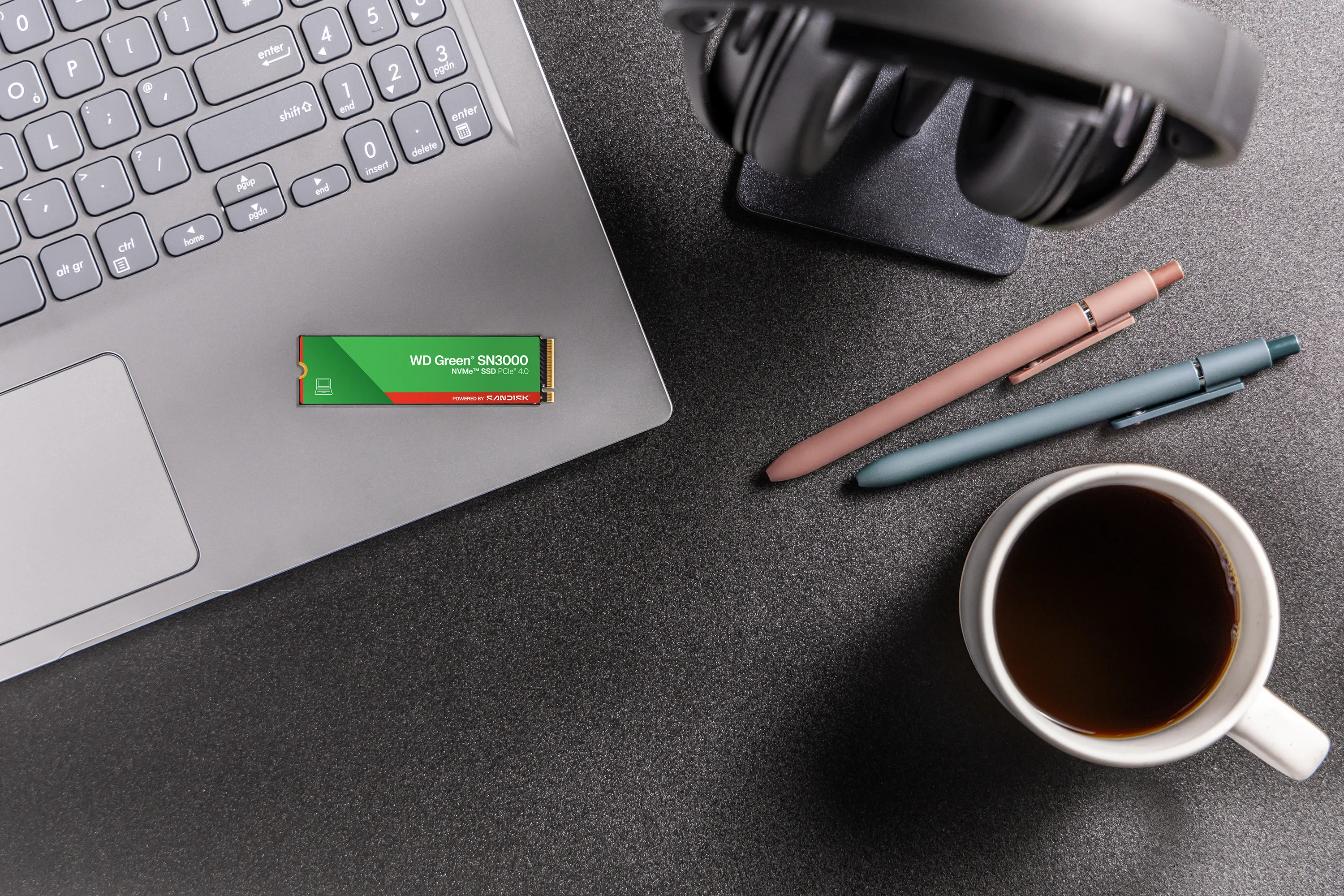 WD Green SN3000 2 Tt M.2 PCIe 4.0 NVMe -SSD-levy