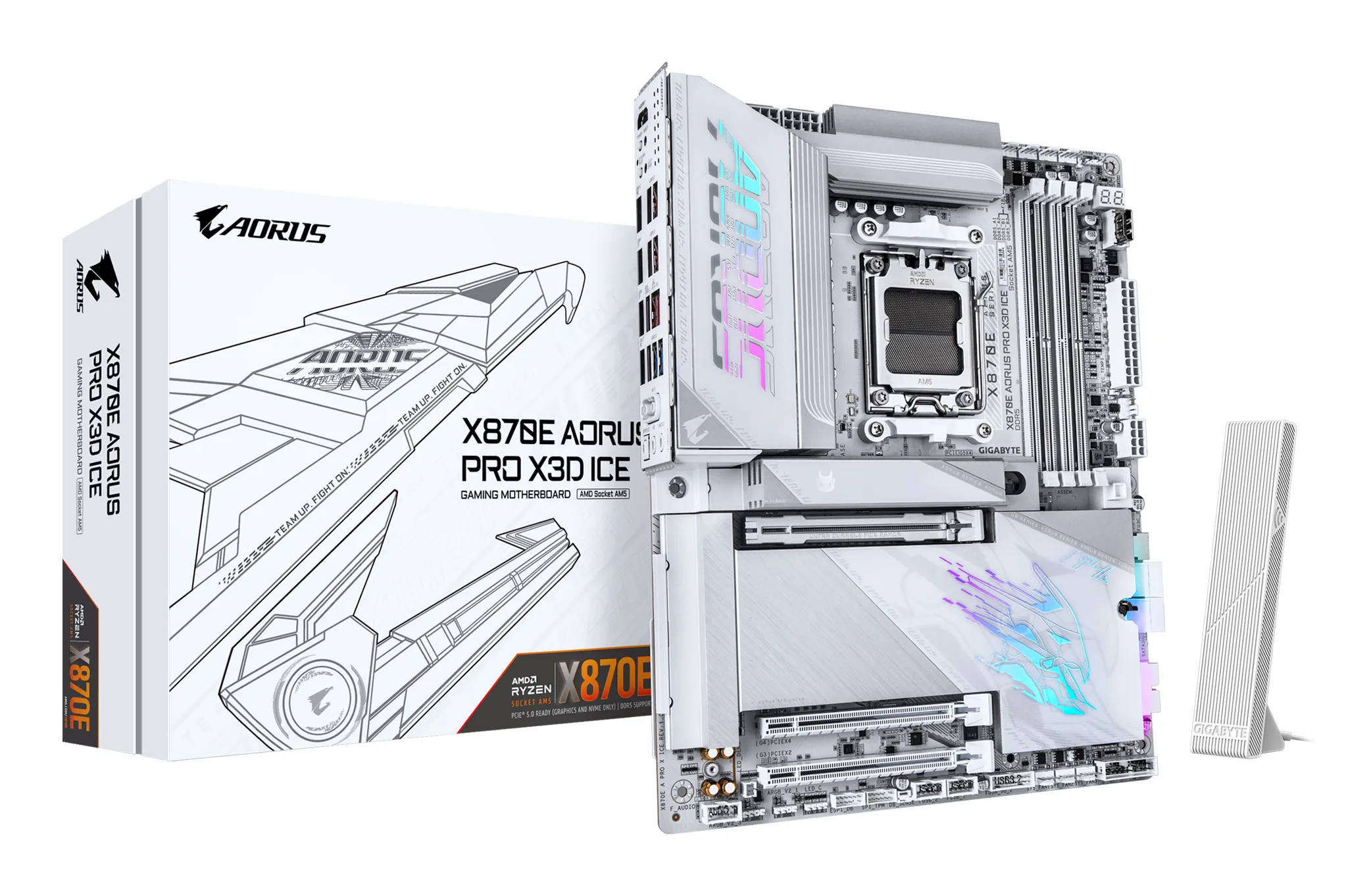 Gigabyte X870E AORUS PRO ICE WiFi 7 AM5 ATX Motherboard Gigabyte X870E AORUS PRO ICE WiFi 7 AM5 ATX Motherboard