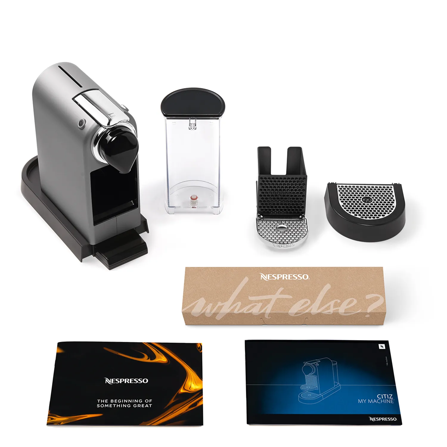 Krups Nespresso CitiZ - capsule coffee maker, silver