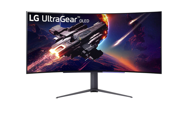 LG 44.5&quot; UltraGear 45GR95QE-B UWQHD, OLED -kaareva pelin&auml;ytt&ouml;