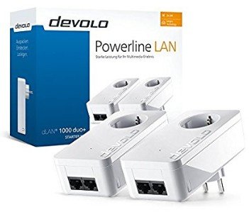 Devolo dLAN 1000 duo+ Starter Kit Powerline, 2x RJ45, vit