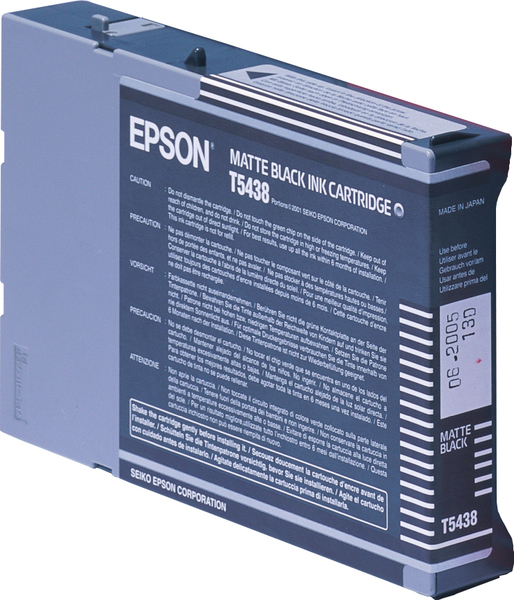 Epson T5438 - 110 ml - himme&auml; musta - alkuper&auml;inen - mustepatruuna malleihin Stylus Pro 4000, Pro 4000 C4, Pro 4000 C8, Pro 4400, Pro 4800, Pro 7600, Pro 9600