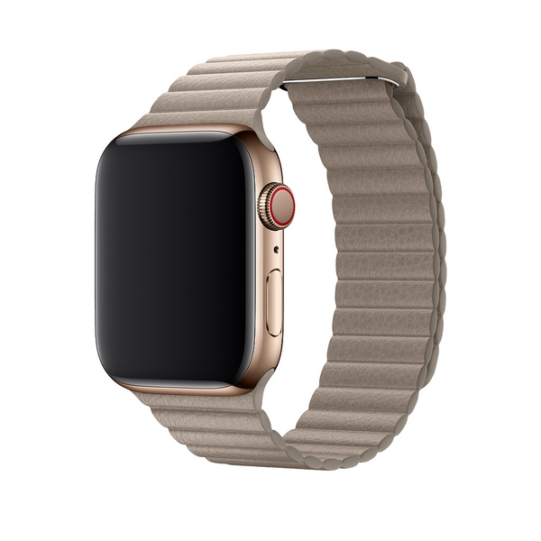 Apple Watch 44mm Stone Leather Loop - Large