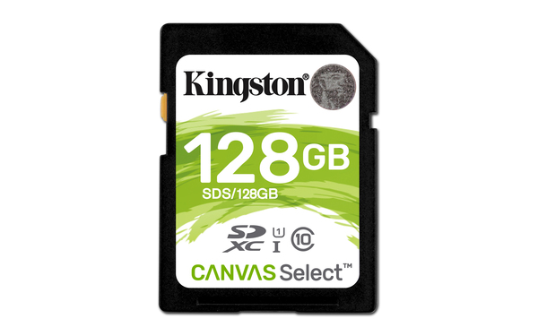 Kingston 128GB Canvas Select, Class 10 - SDXC