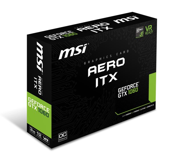MSI GeForce GTX 1060 AERO ITX 3GB - grafikkort