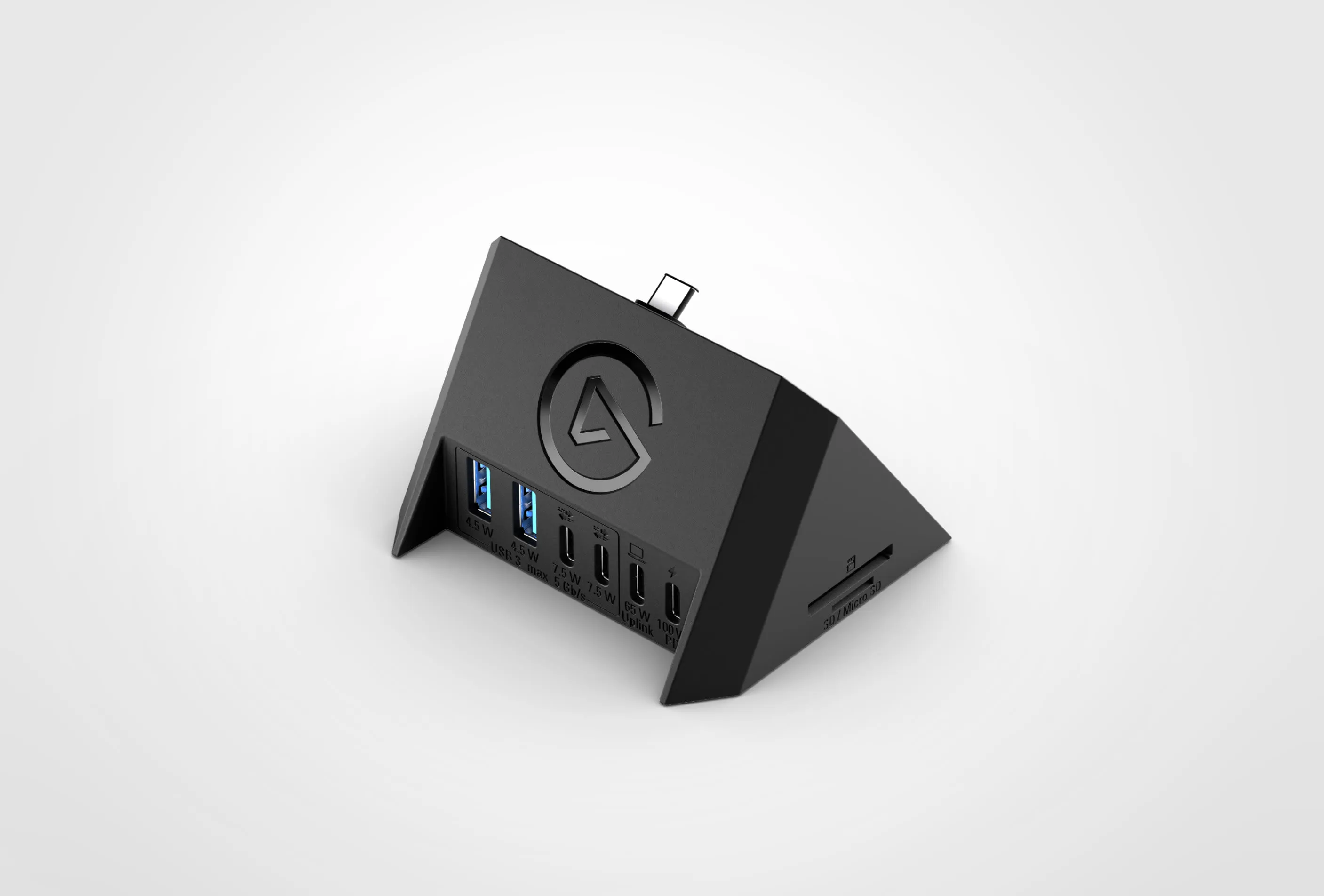 Elgato USB Hub for Stream Deck+, 4 Ports, 100 Watt Power Delivery, SD and microSD Card Reader, Black